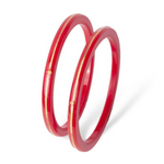 Premokshi Pure 22-karat Yellow Pola Bangles (Set of 2pcs) B101-RED