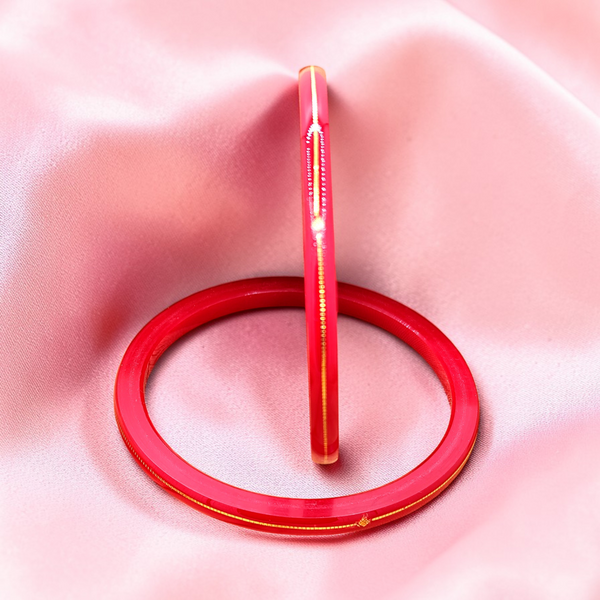 Premokshi Pure 22-karat Yellow Pola Bangles (Set of 2pcs) B101-RED