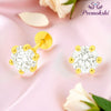 Premokshi 5.5mm Pure 14-Karat Gold Ear Stud (G-EAR102-5.5MM-WHITE)
