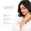 Turquoise Blue Bracelet for Healing, Protection & Positive Energy | Natural Crystal Bracelet for Men & Women