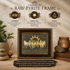 7 Running Horses on Raw Pyrite Frame for Vastu & Wealth | Premium Golden Wall Decor for Home & Office