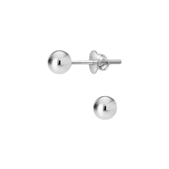 Premokshi 4mm 925 Sterling Silver Ball Stud Earrings (S-ER102-4MM)