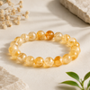 Citrine Bracelet for Wealth, Success & Positive Energy | Natural Crystal Healing Bracelet for Men & Women