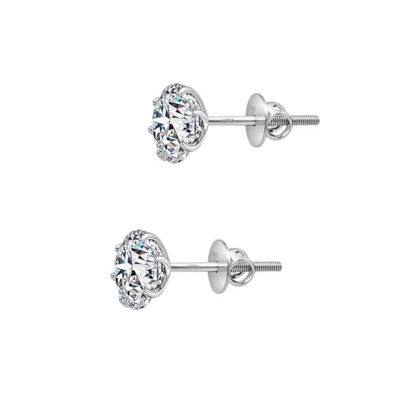 Premokshi 6mm 925 Sterling Silver Stud Earrings (S-ER103-6MM)