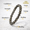 Pyrite Bracelet for Wealth & Success | Natural Crystal Healing Bracelet for Men & Women | Money Attraction Stone Bracelet