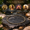 Premokshi Raw Pyrite Anklet – Stone of Wealth, Protection & Success