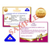 14K 5mm Pure Yellow Gold Stud Earrings with White Cubic Zirconia Stone & Purity Certificate (G-EAR101-5MM-WHITE)