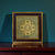 Golden Shree Yantra on Natural Pyrite Frame – Vastu Decor