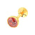 Premokshi 3.5mm Pure Gold Nose Pin (G-NPS101-RED-3.5MM)