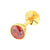 Premokshi 3mm Pure 14kt Gold Nose Pin (G-NPS101-RED-3MM)
