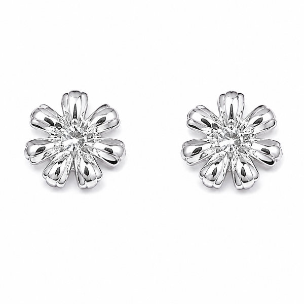 Premokshi 925 Sterling Silver Floral Stud Earrings for Women (S-ER111)