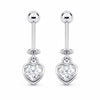 Helix Hanging Earrings in 925 Sterling Silver BU-18