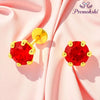 Premokshi 5.5mm Pure 14-Karat Gold Ear Stud (G-EAR102-5.5MM-RED)