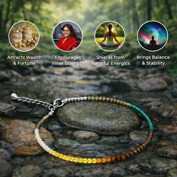 Premokshi Dhan YogAnklet – Stone of Wealth, Protection & Success