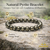 Pyrite Bracelet for Wealth & Success | Natural Crystal Healing Bracelet for Men & Women | Money Attraction Stone Bracelet