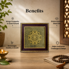 Shree Yantra on Raw Pyrite Frame for Wealth, Prosperity & Vastu Energy