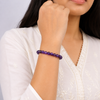 Amethyst Bracelet for Peace, Stress Relief & Spiritual Healing | Natural Crystal Bracelet for Men & Women