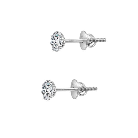 Premokshi 925 Sterling Silver Stud Earrings (925-EAR103-3MM)