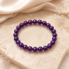 Amethyst Bracelet for Peace, Stress Relief & Spiritual Healing | Natural Crystal Bracelet for Men & Women