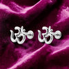 Premokshi 925 Sterling Silver Om Stud Earrings for Women (S-ER115)