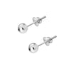 Premokshi 4mm 925 Sterling Silver Ball Stud Earrings (S-ER102-4MM)