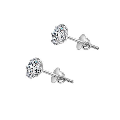 Premokshi  925 Sterling Silver Stud Earrings (925-EAR103-5MM)