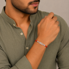 925 Sterling Silver BRO Rakhi for Brother | Premium Designer Raksha Bandhan Rakhi