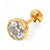 Premokshi Pure 14-karat Gold Ear Stud (G-EAR101-5MM-WHITE)