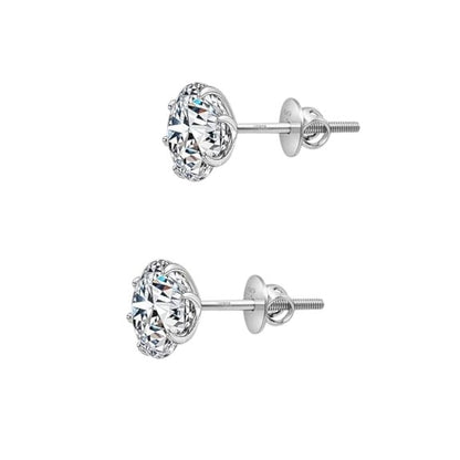Premokshi  925 Sterling Silver Stud Earrings (925-EAR103-7MM)