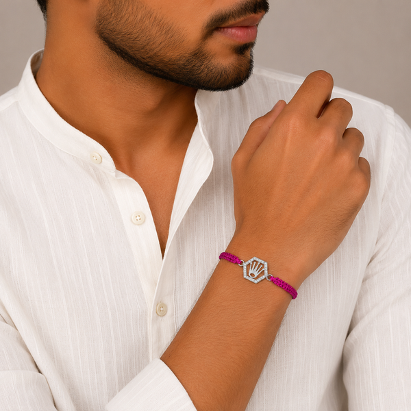 925 Sterling Silver Crown Rakhi for Brother | Premium Royal Raksha Bandhan Rakhi