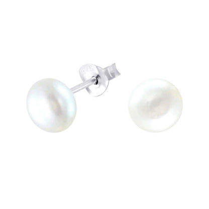 Premokshi Fresh Water Pearl 925 Sterling Silver Stud Earrings (925-EAR-1-6MM)