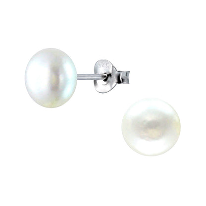 Premokshi Fresh Water Pearl 925 Sterling Silver Stud Earrings (925-EAR-1-6MM)