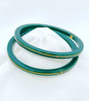 Premokshi Pure Gold22-karat Green Pola Bangles (Set of 2pcs) B101-GREEN