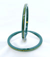 Premokshi Pure Gold22-karat Green Pola Bangles (Set of 2pcs) B101-GREEN