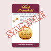 Premokshi 2.5mm Pure Yellow Gold Nose Pin (G-NPS101-WHITE-2.5MM)