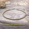 Premokshi Raw Pyrite Anklet – Stone of Wealth, Protection & Success