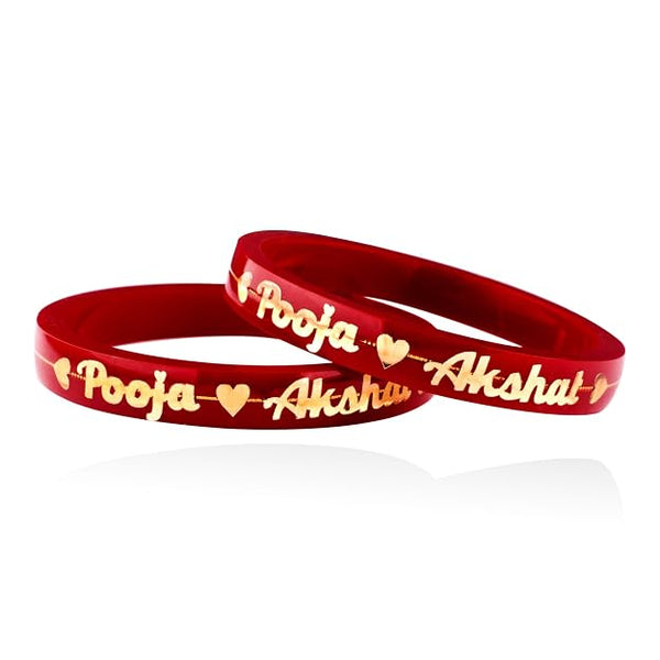 22K (916) Yellow Gold Customised Pola Bangle Collection