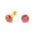 Premokshi 5mm Pure 14kt Gold Ear Stud (G-EAR101-5MM-RED)