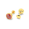 Premokshi 5mm Pure 14kt Gold Ear Stud (G-EAR101-5MM-RED)