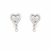 Premokshi 925 Sterling Silver Heart Stud Earrings for Women (S-ER116)