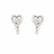 Premokshi 925 Sterling Silver Heart Stud Earrings for Women (S-ER116)