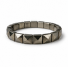 Pyrite Pyramid Bracelet for Wealth & Success | Natural Crystal Healing Bracelet for Men & Women | Money Attraction Stone Bracelet