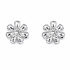 Premokshi 925 Sterling Silver Floral Stud Earrings for Women (S-ER111)