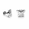 Premokshi Butterfly 925 Sterling Silver Stud Earrings (925-EAR110)