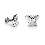 Premokshi Butterfly 925 Sterling Silver Stud Earrings (925-EAR110)