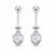 Helix Hanging Earrings in 925 Sterling Silver BU-18