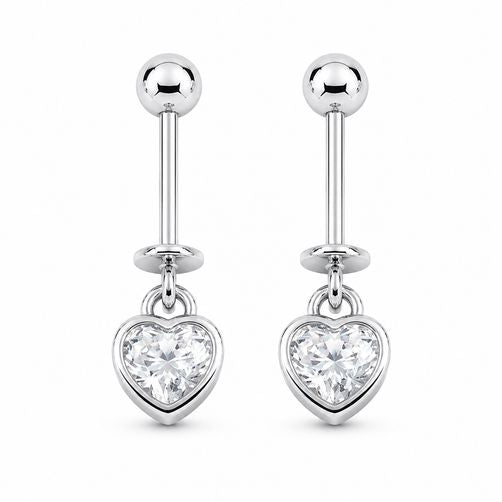 Helix Hanging Earrings in 925 Sterling Silver BU-18