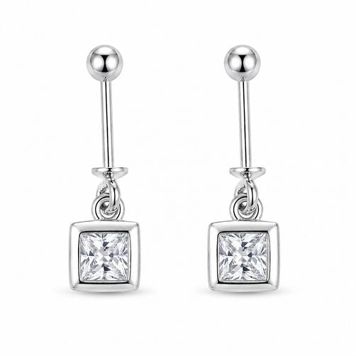 Helix Hanging Earrings in 925 Sterling Silver BU-19