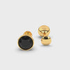 Premokshi 5mm Pure 14-Karat Gold Ear Stud (G-EAR101-5MM-BLACK)